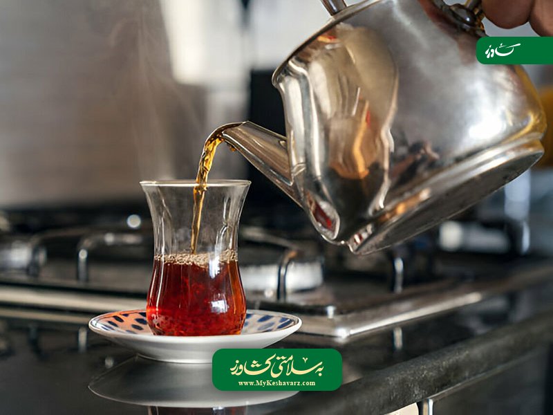 دم کشیدن چای ایرانی